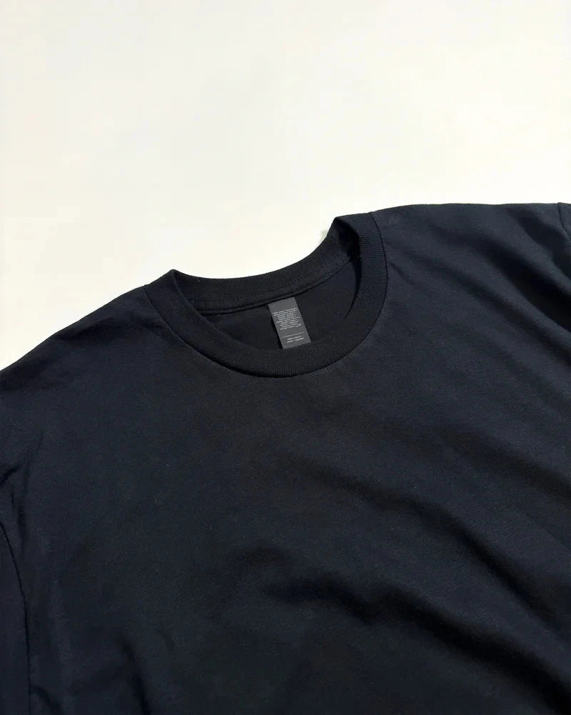 Premium Black T-Shirt for Men – Soft Cotton Round Neck NAHAL FASHION 