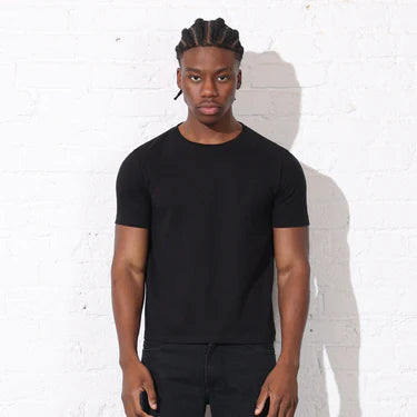 Premium Black T-Shirt for Men – Soft Cotton Round Neck