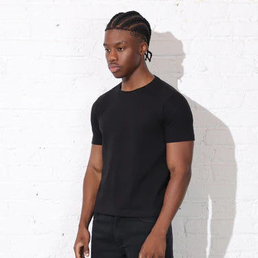 Premium Black T-Shirt for Men – Soft Cotton Round Neck